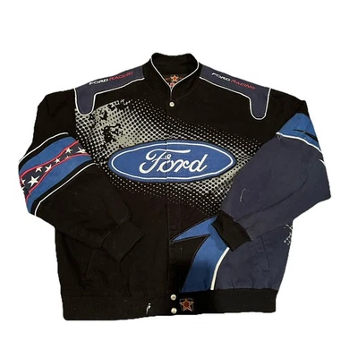 Rare Jeff Hamilton FORD Racing Jacket XL - Image 1 of 4