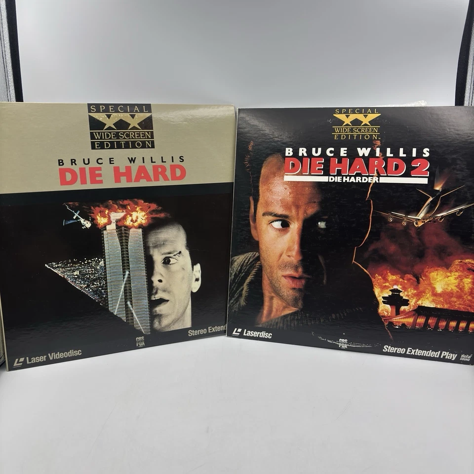 Die Hard 1 & 2 Widescreen Laserdisc LD Bruce Willis - Image 1 of 4