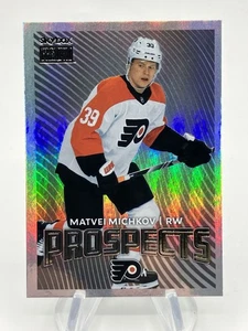 2024-25 Skybox Metal Universe NHL Prospects Matvei Michkov PP-6 Philadelphia - Picture 1 of 2