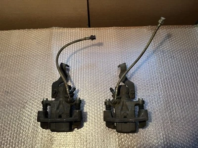 1995-1998 Nissan 240sx S14 OEM Rear Brake Calipers Pair W/ Stainless Steel Lines - Image 1 of 4