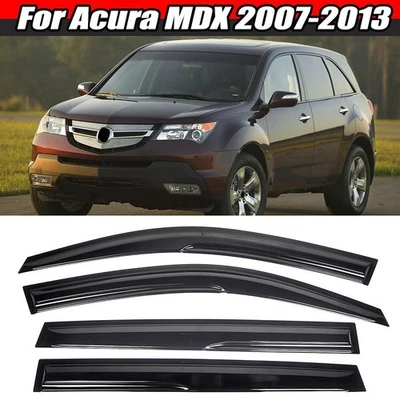 Protectores de lluvia estilo JDM Mugen viseras de ventana deflector de ventilación para Acura MDX 2007-2013 Foto 1 de 4
