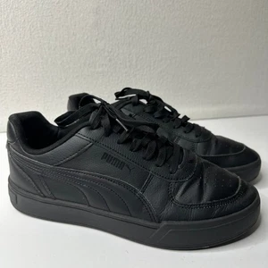 Puma Caven Mens Black Sneakers Size 9 Synthetic Leather Shoes - Picture 1 of 11