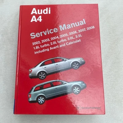 Audi A4 2002-2008 manual de servicio con motor y guía de solución de problemas Foto 1 de 4