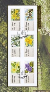 GB 2014 BRITISH FLORA SERIES SPRING FLOWER POST & GO BUCKINGHAM FDC HS FLORE - Imagen 1 de 2