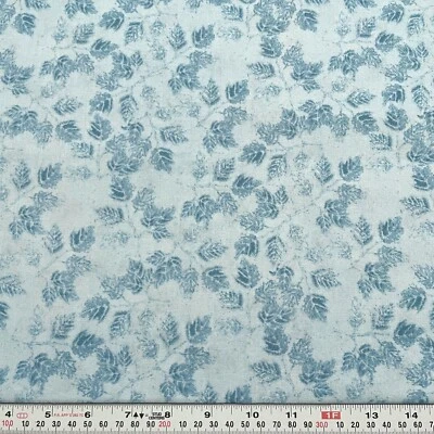 Botanical Blooms T’amore Designs para remanente de tela de algodón azul SSI 12" X 43" Foto 1 de 2