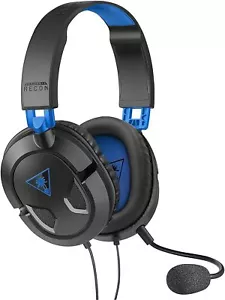 Turtle Beach Recon 50P Gaming Headset PS5 PS4 Xbox X|S One PC - Black/Blue A - Picture 1 of 5