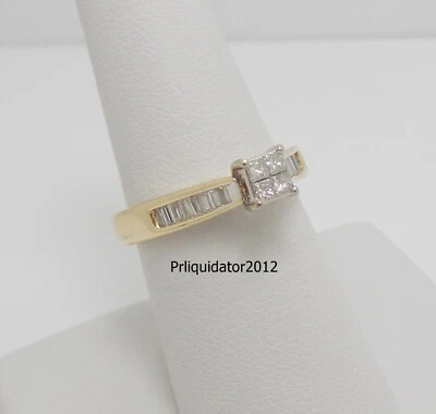 5/8CT Natural Diamond Engagement Anniversary Wedding Ring 14K Yellow Gold Band - Image 1 of 4