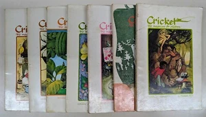 Cricket The Magazine for Children Vol 1 #1,5,6,8,9 & Vol 2 #1&2 1973-74 Lot of 7 - Picture 1 of 9