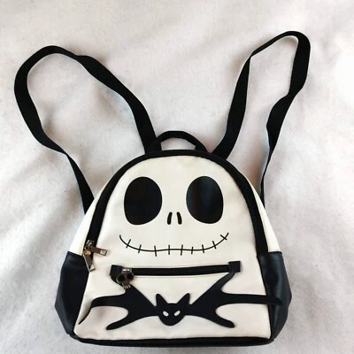Mini Mochila Jack Skellington Disney Pesadilla Antes de Navidad Halloween Murciélago  Foto 1 de 4