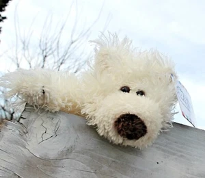 Princess Soft Toys Fuzzy White Bear 7” SUPER Soft FREE SHIPPING! - Picture 1 of 4