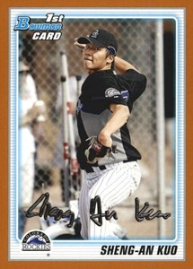 2010 Bowman Prospects Orange #BP52 Sheng-An Kuo Rockies NM-MT /250 
