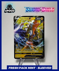 Tapu Koko V 072/202 - Holo Ultra Rare Pokemon TGG Sword & Shield Base Set MINT ✅ - Picture 1 of 2