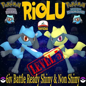 Pokemon Brillante Riolu No Brillante 6iv 6 Diamante Brillante y Perla Brillante - Imagen 1 de 1