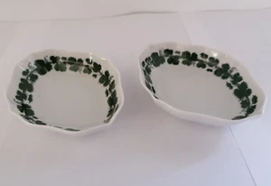 Meissen Porzellan Paar Schälchen Weinlaub Dekor, 10,5 cm, 2. Wahl, C57.6 - Bild 1 von 5