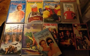 Lot of 10 ASSORTED Family Film VHS Tapes - Walt Disney Stuart Little 1 & 2 + - Imagen 1 de 1
