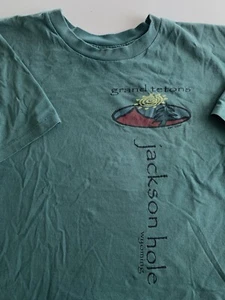 Vintage 90’s Jackson Hole Wyoming T-Shirt Mens X-Large XL (JH72) - Picture 1 of 4