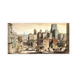 Stampa su Tela su Carta Poster o Quadro Daniels Matthew San Francisco View to Ba - Foto 1 di 2