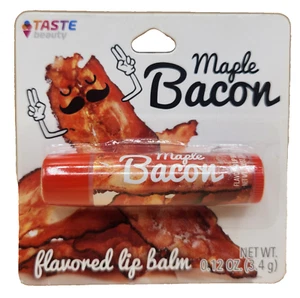Maple Bacon Flavored Lip Balm .12oz by Taste Beauty, BRAND NEW - SEALED - Picture 1 of 7