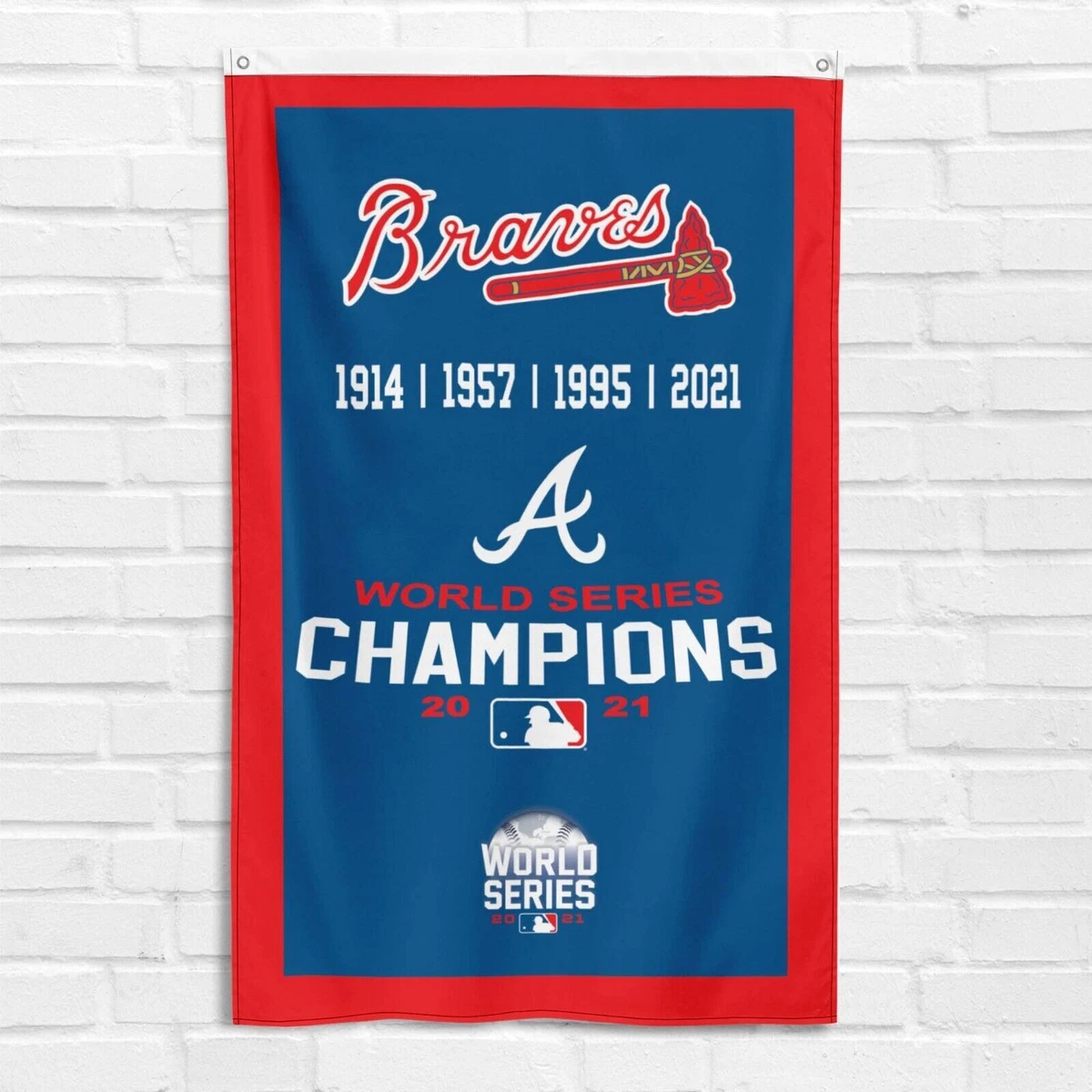 Atlanta Braves Sign Atlanta Braves Wool Banner - 8x32 Inch Heritage ...