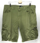 The North Face Shorts Men 38 Army Green Cargo Cotton 100% Outdoor Hiking Pockets