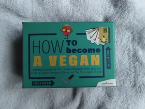 How To Become A Vegan Gift Set Box. Peeler And 25+ Cards. Recent Giftware. - Picture 1 of 3