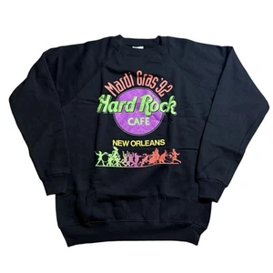 Vintage 1992 HARD ROCK CAFE Mardi Gras Louisiana New Orleans Sweatshirt Sz L New - Picture 1 of 4