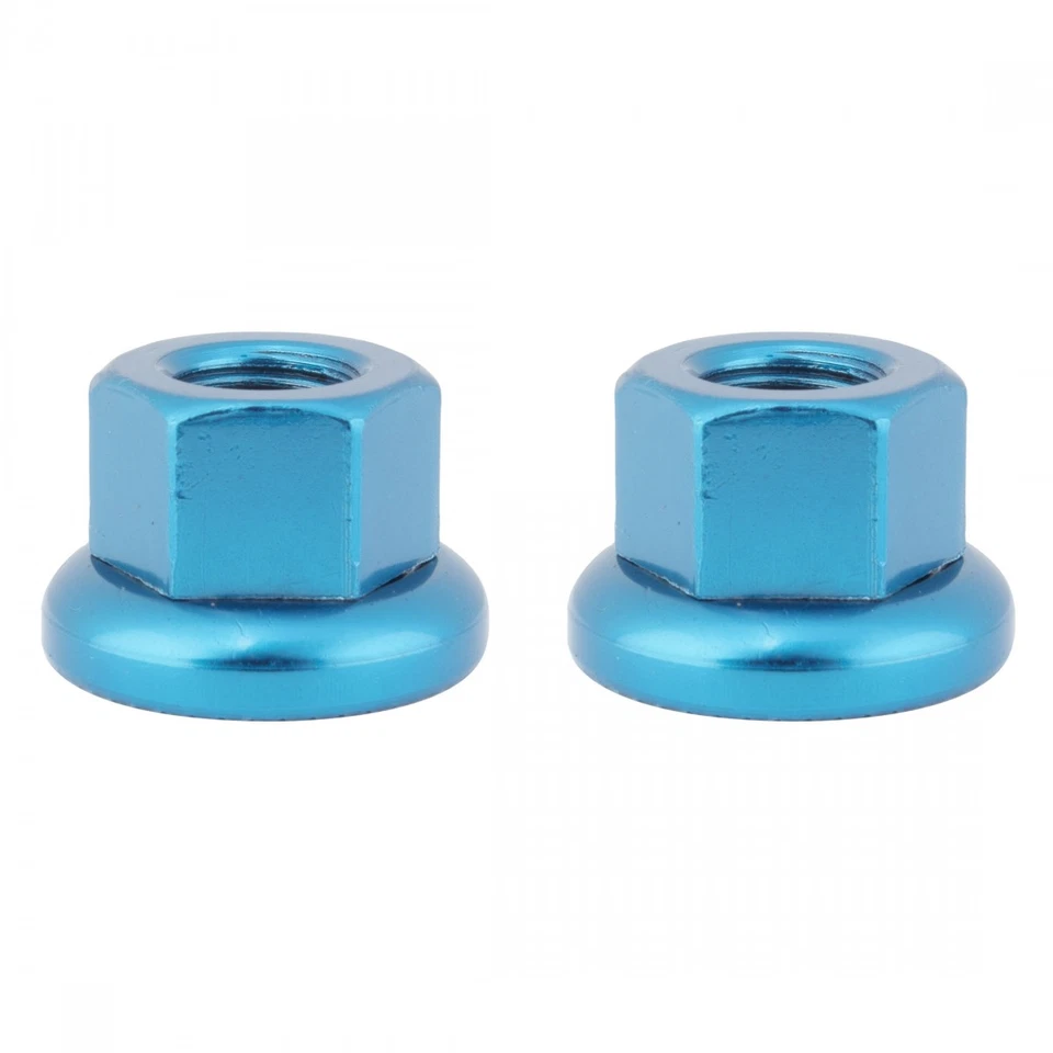 ORIGIN8 Cr-Mo Track Front Axle Nuts HUB AXLE NUT OR8 CRMO FT M9x1.0 PR BU - Image 1 of 1