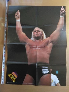 Poster Hulk Hogan 1981 Pro Wrestling inutilizzato integratore gong lottatore - Foto 1 di 2