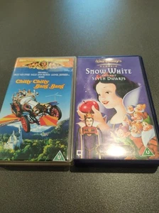 CHITTY CHITTY BANG BANG + SNOW WHITE VHS TAPES - Picture 1 of 4