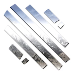 8p Luxury FX Chrome 4 1/2' Rocker Panel Molding fit for 98-11 Lincoln Town Car - Picture 1 of 5