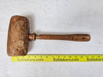 VTG Wooden Carpenter’s Mallet Primitive Tool Joiner’s Chisel Mallet 12.5” - Image 1 of 4