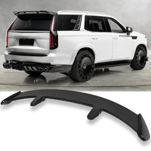 For Cadillac Escalade Hatchback SUV 52" Rear Roof Trunk Spoiler Wing Lip Carbon - Picture 1 of 12