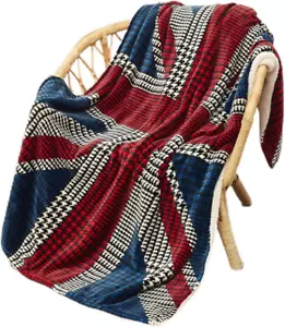 Union Jack Blanket, British Flag Throw Blanket, England UK Gifts, Soft Cozy Flee - Picture 1 of 6