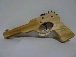 Rubber Band Gun - Wooden Style #03 - Picture 1 of 1