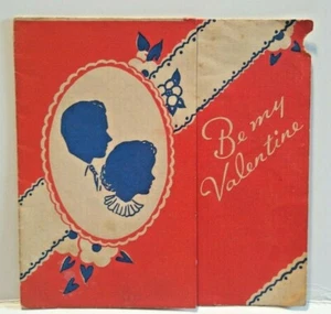 Tarjeta de San Valentín Silueta Plegable Francesa Be MY Valentine - Imagen 1 de 4