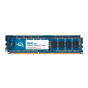 OWC 16GB (2x8GB) DDR3 1333MHz 2Rx8 ECC Unbuffered UDIMM 240pin Memory RAM - Picture 1 of 7