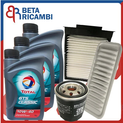 SELEZIONATI DA BT RICAMBI Kit tagliando Citroen C1 Peugeot 107 Toyota Aygo 1.0 50 Kw 3 Filtri+3 Olio 10W40