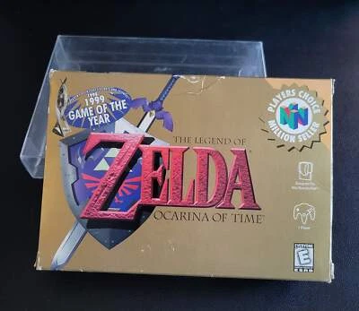 AUTHENTIC ZELDA OCARINA OF TIME NINTENDO N64 CIB COMPLETE + BOX + INSTRUCTIONS G - Image 1 of 4