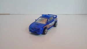 2022 Matchbox "MBX Japan Tourers" 2007 Subaru Impreza WRX BLUE METALLIC | POLICE - Picture 1 of 7