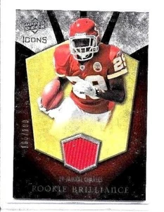 JERSEY USADA JAMAAL CHARLES 2008 UD ICONS NOVATO JUGADOR BRILLANTE #/199 - Imagen 1 de 1