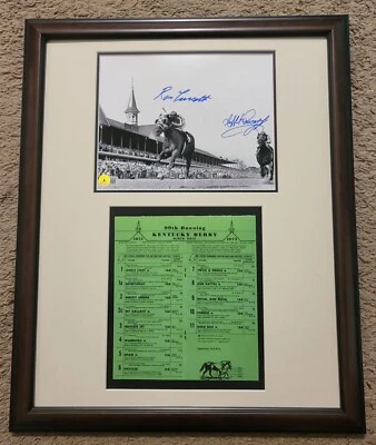 Secretariat Kentucky Derby Conmemorativo Doble Firmado Turcotte Pincay Foto 1 de 3