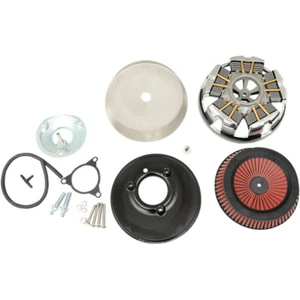 Limpiador de aire radial Ciro negro para Harley-Davidson Tourer & Softail 2008-16 - Imagen 1 de 1