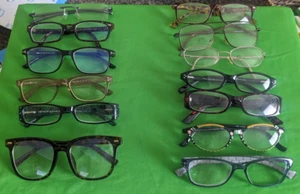 Unsorted Vintage Modern Eyeglass Frames Optics Prescription Readers LOT (C) - Bild 1 von 8