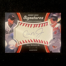 CAL RIPKEN JR. 2008 Upper Deck SWEET SPOT SIGNATURES baseball PATCH AUTO /275