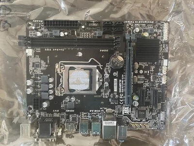 GIGABYTE GA-H110M-S2H INTEL i5 6500 CPU Mainboard Bundle - Bild 1 von 4