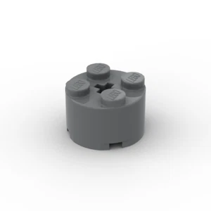 Lego 10x Rundstein 2x2 brick round 3941 dunkelgrau dark bluish gray - Picture 1 of 1