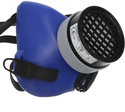 Maschera con filtro P2R anti aerosol polveri fumi Protettiva DPI semimaschera  - Immagine 1 di 2