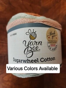 Fils de coton roue à sucre roue à sucre différentes couleurs neuf ! Prix par écheveau - Photo 1/14