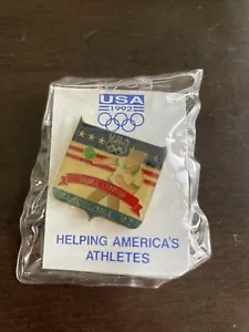 Team USA '92 Barcelona Spain Olympic Table Tennis Team Hat Pin. - New - Picture 1 of 2