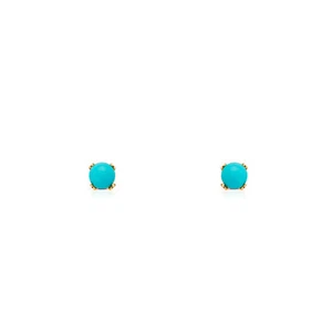 Pendientes Bebe Turquesa 3 mm. (T1769P) - Imagen 1 de 3